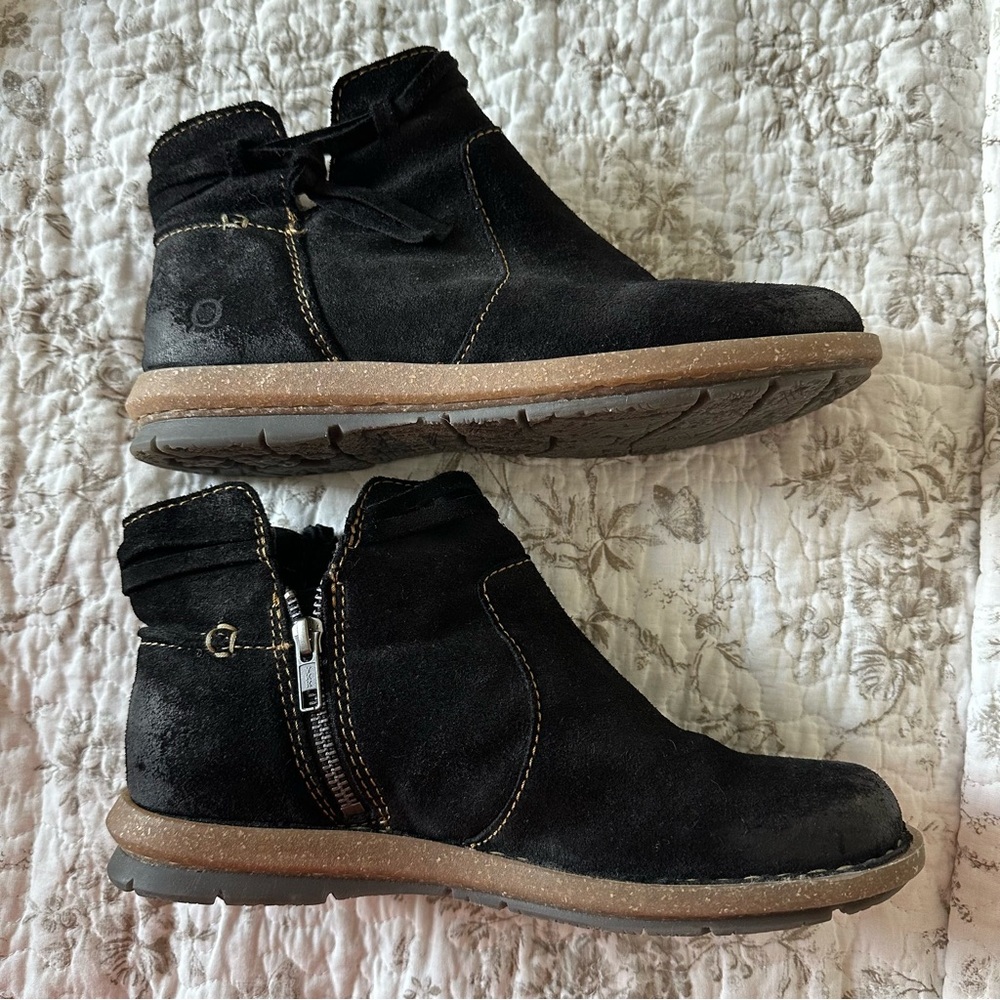 Born Black Ankle Boots - Picture 4 of 15